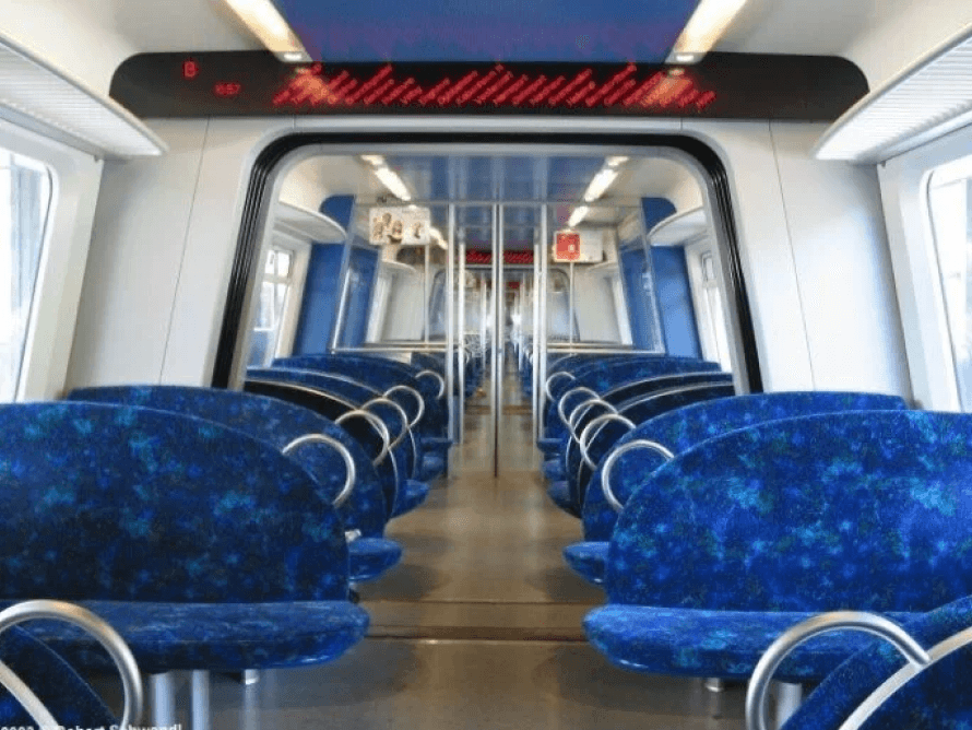 Passengers on an S-train